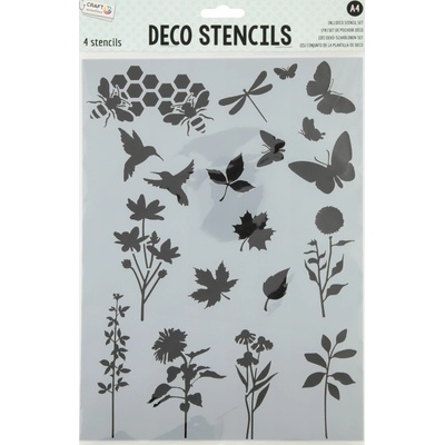 Grafix Šablony 4 ks ornamenty – Zboží Dáma