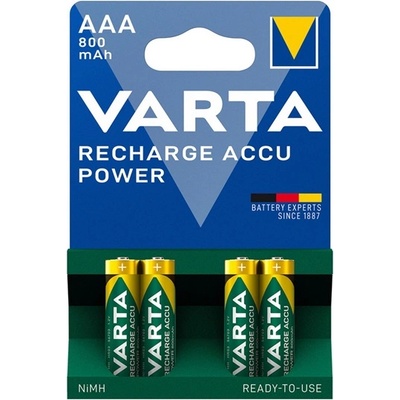 VARTA recharge accu power батерия aaa, презареждаща се, 4 бр. в опаковка 56703101404 (56703101404)