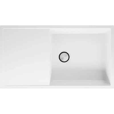 Твоят Стил Бяла гранитна кухненска мивка Ибиса 60 XXL 900 x 500 мм