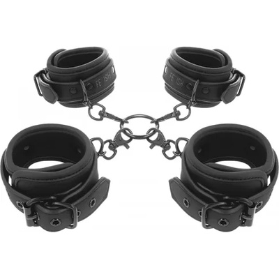 Fetish Submissive Кръстосани ограничители за китки и глезени Fetish Submissive
