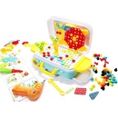 KIK KX7838_4 Mozaika puzzle plastové bloky + skrutkovač 258 ks