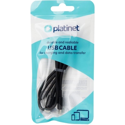Platinet Кабел Platinet USB-C към USB-C 60W 1 м черен PSCCC120TB (PSCCC120TB)