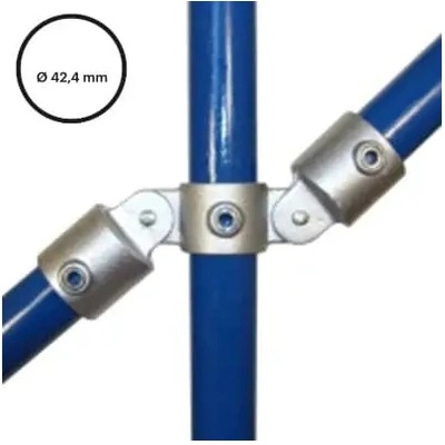 Konstrukční fitinka, spojka ocelových trubek pr. 42,4 mm – dvojitá kloubová spojka 167-C42