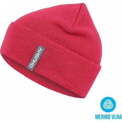 Husky Detská merino čiapka Mer6 pink