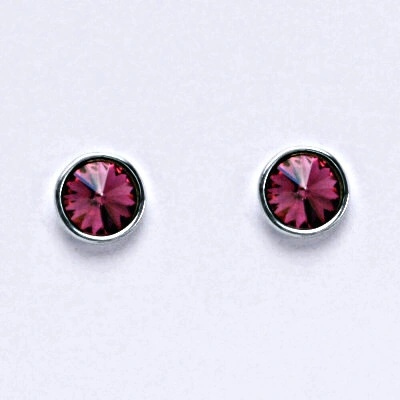 Čištín na šroubek se Swarovski krystalem fuchsia NŠ 1336 5787