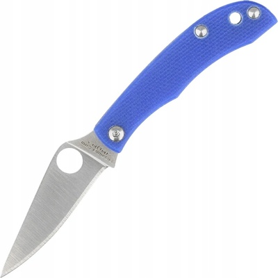 Spyderco Honeybee Blue G10, Satin 12C27 C137GBLP