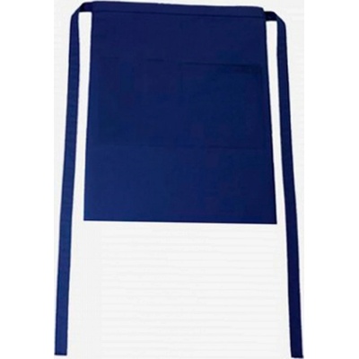 CG Workwear Gastro zástěra Roma s kapsami odolná proti pomačkání modrá námořní CGW1262