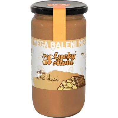 Lucky Alvin Arašidové máslo ochutené biela čokoláda 750 g