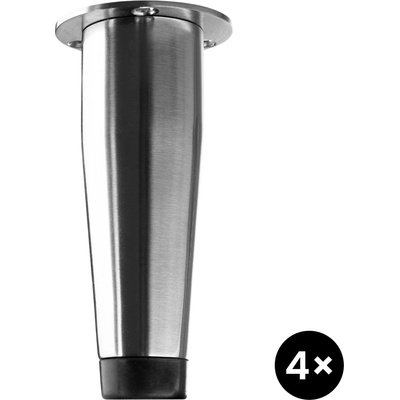 Walteco Nábytková noha 23-32x100 mm nerez set 4 ks 50997SET