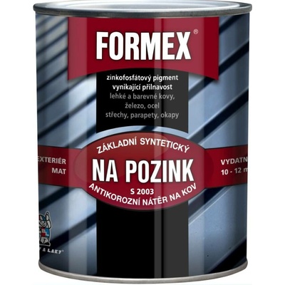 FORMEX základ na pozink S2003 základní barva na kov 600ml 0840 červenohnědý