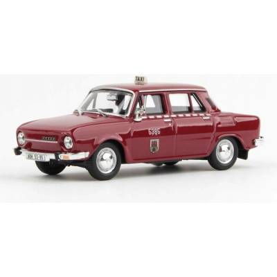 Abrex Škoda Taxi rubínově červená 1:43