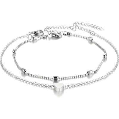 HARAHU Гривна за крак SI-36650 Love - Сребърна KP36650 (SI-36650)