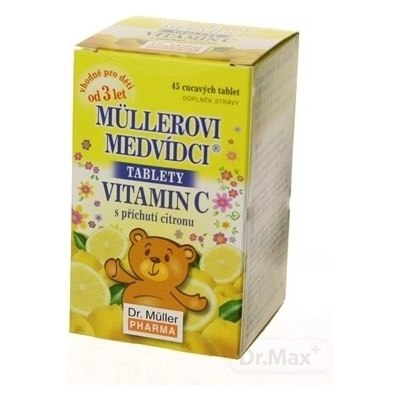 Müllerove medvedíky Vitamín C citrón 45 tabliet