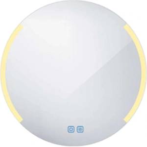 Nimco - Огледало със LED осветление, диаметър 60 см, сензор за допир, алуминий ZP 16000RVX (ZP 16000RVX)