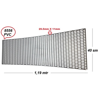 Пластмасова тунинг мрежа за броня едра шарка, 1, 20 м