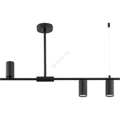 Alfa Пендел на штанга URANOS 3xGU10/10W/230V черен (ALF62535)