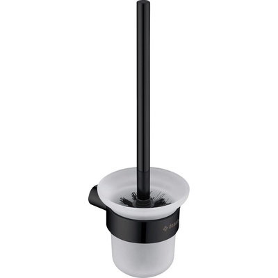 Deante Round nástěnný wc kartáč černá matná ADR_N711