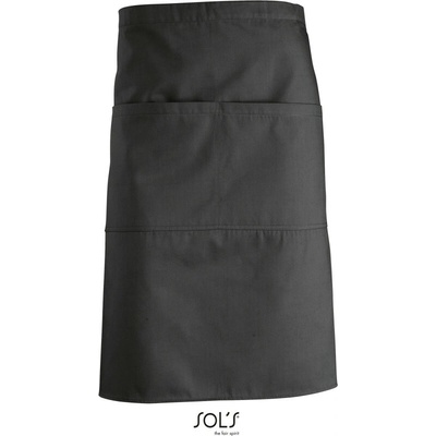 SOL's Collection Zástěra Greenwich 65x90cm COT25802067099-dark grey Šedá tmavá