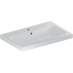 Geberit iCon - Умивалник 75x48x16 cm, с преливник, с отвор, бял 501.835. 00.1 (501.835.00.1)