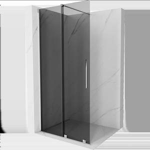 Mexen Velar плъзгаща се душ стена Walk-in 75 x 200 см, графит 8 мм, хром - 871-075-000-43-01 (871-075-000-43-01)