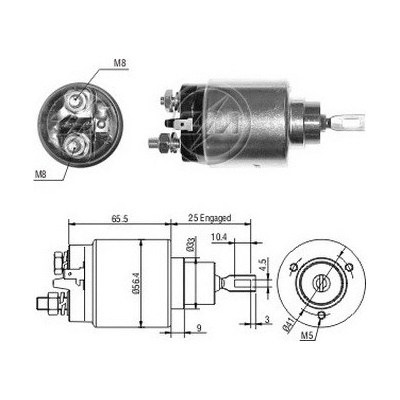 Spínač startéru ZM - Bosch 0331303095