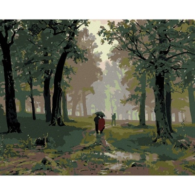 Zuty Malování podle čísel DÉŠŤ V DUBOVÉM LESE IVAN SHISHKIN