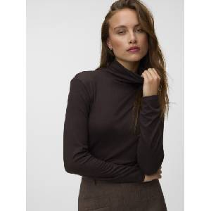 VERO MODA Тъмнокафява дамска поло блуза AWGLESHA Vero Moda | Kafyav | ЖЕНИ | S