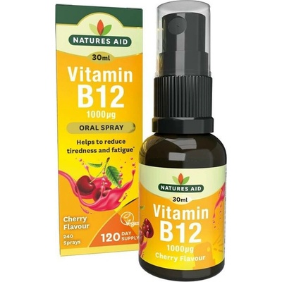 Natures Aid Vitamin B12 Daily Oral Spray Cherry třešeň 30 ml