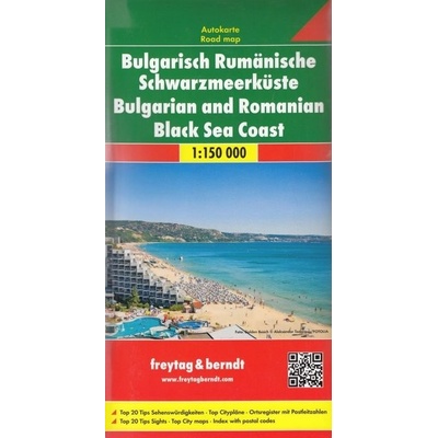 Bulgaria i Rumunia Wybrzeže Morza Czarnego mapa 1:150 000