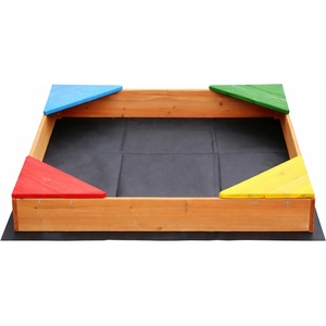 Ginger Home Детски дървен пясъчник Ginger Home - С 4 седалки (WSB-900)