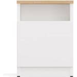 Topeshop Нощно шкафче galax 30/1d, бяло/артизън (m-mp-sn-glx-30/1d-bia-art)