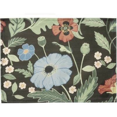 Klippan Švédsko prostírání Bloom asphalt 2-set 45x35cm