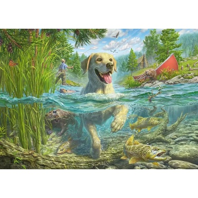 Schmidt Spiele - Puzzle Fredrickson: Labrador Fishing - 1 000 piese