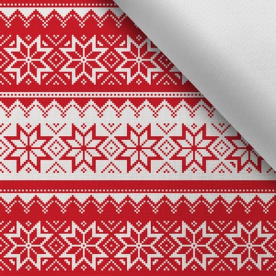 Takoy Látka s potiskem kočárkovina TD/NS red christmas