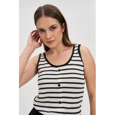 Moodo Топ на райета бяло и черно Moodo Moodo | Cheren Byal | ЖЕНИ | XS