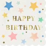 Meri Meri Хартиени салфетки в комплект 16 бр. Happy Birthday - Meri Meri (275756)