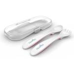 Nuvita Комплект вилица и лъжица в кутийка Nuvita, розов (8477) - baby