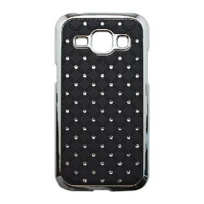 Puzdro plastové Samsung J100 Galaxy J1 čierne kamienkové