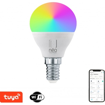 Immax NEO LITE Smart žárovka LED E14 6W RGB+CCT barevná a bílá, stmívatelná, WiFi, P45
