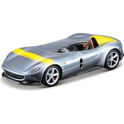 Maisto Speed Icons Ferrari Monza strieborno žltá 1:64