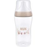Nuk Шише със силиконов биберон NUK Perfect Match - 260 ml, размер M, 3 м+, маймуна, бежово (10216325) - baby