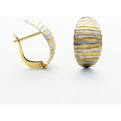 Šperk Holíč Dvojfarebné zlaté náušnice ZN194