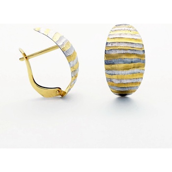 Šperk Holíč Dvojfarebné zlaté náušnice ZN194