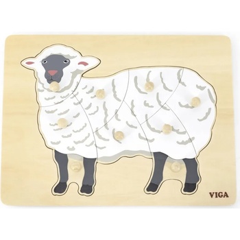 Image 1 of Viga Toys Монтесори образователен пъзел Viga - Овца (44609)