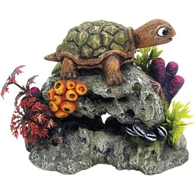 Nobby Turtle on Rock 13,5x8,5x10,7 cm