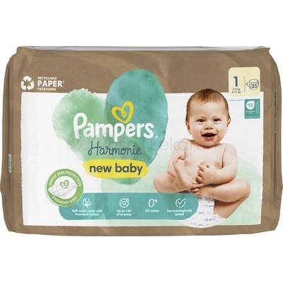 Pampers Harmonie Magic Paper 1 2-5 kg 35
