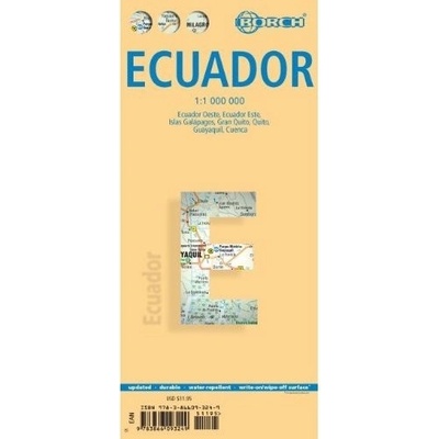 Ekvádor Ecuador 1:1m mapa Borch