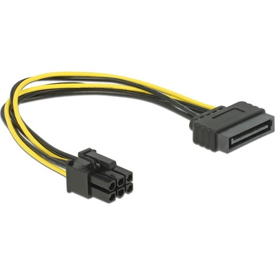 Delock napájecí kabel SATA 15 pin na 6 pin PCI Express oem – Zboží Živě