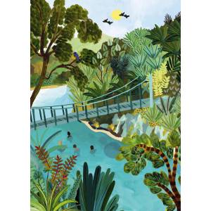 Pieces & Peace - Puzzle Blue Pools NZ - 500 piese