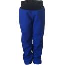 Dětské softshellové kalhoty s kapsami s fleecem tmavě modré s černým nápletem Obdélník